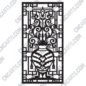 Pattern panel screen Design files - EPS AI SVG DXF CDR R00140