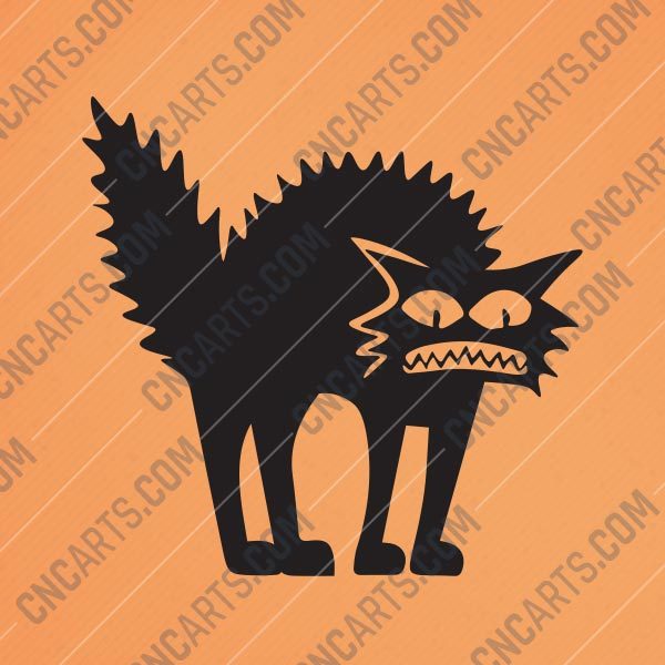 Shaggy cat Design file - EPS AI SVG DXF CDR