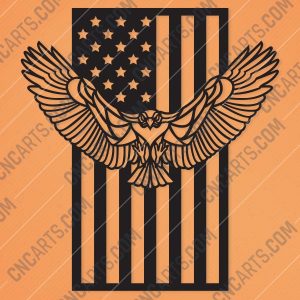 American Eagle Flag Design files - EPS AI SVG DXF CDR