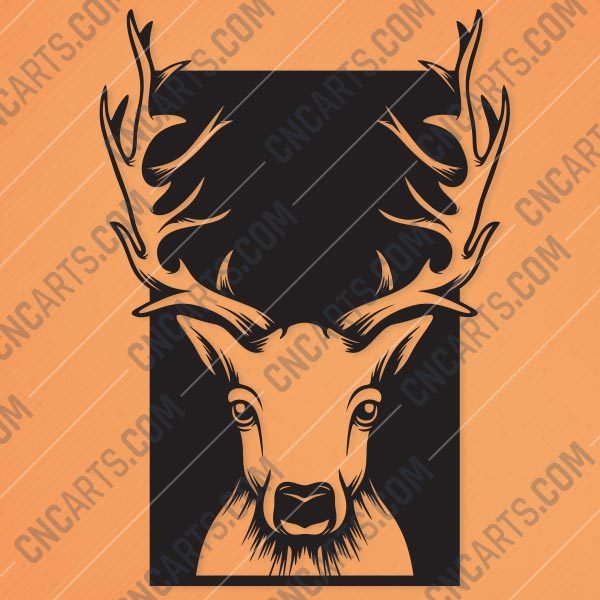 Deer head Design file - EPS AI SVG DXF CDR