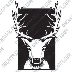 Deer head Design file - EPS AI SVG DXF CDR