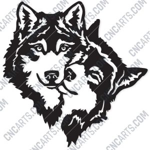 Two Wolves Design file - EPS AI SVG DXF CDR