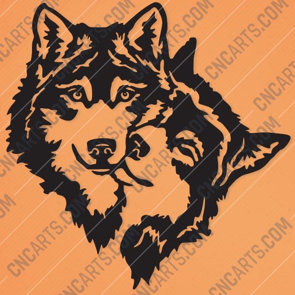 Two Wolves Design file - EPS AI SVG DXF CDR