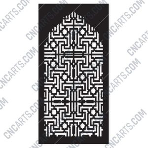 Pattern panel screen Design files - EPS AI SVG DXF CDR R00152