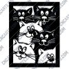 Lovely cats Design file - SVG DXF EPS AI CDR