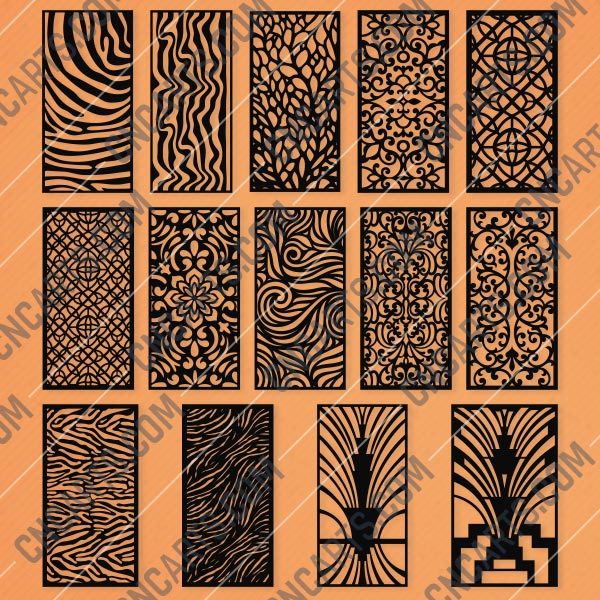 Panels Patterns And Scenes Decorative DXF SVG CDR EPS PNG AI P058