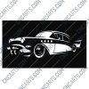 Vintage Classic Car Wall Art Design file - EPS AI SVG DXF CDR