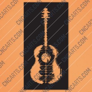 Guitar Art Vector design files - DXF SVG EPS AI CDR