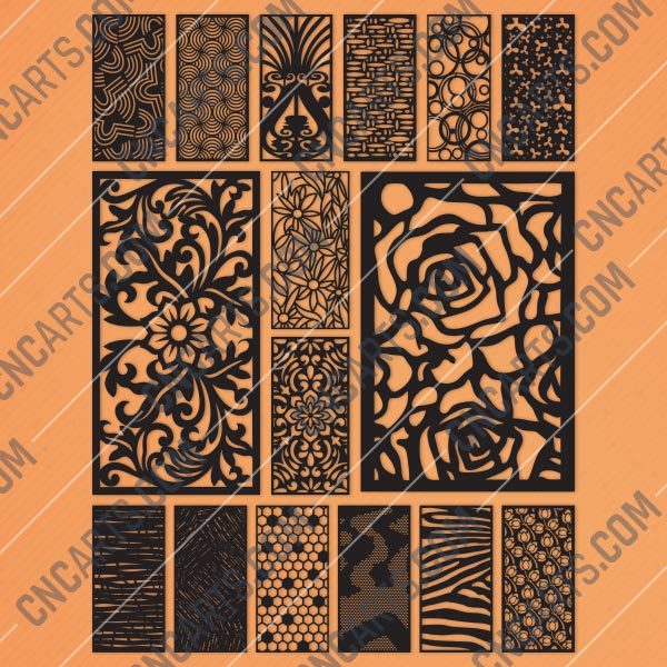 Panels Patterns And Scenes Decorative DXF SVG CDR EPS PNG AI P086