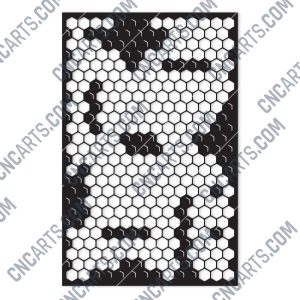 Honeycomb Pattern Design files - DXF SVG EPS AI CDR