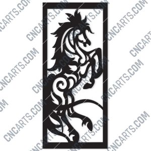 Horse Wall Art Design files - DXF SVG EPS AI CDR