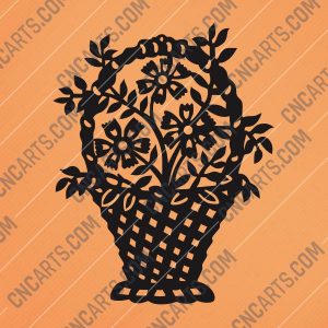 Bouquet of flowers Vector Design files - DXF SVG EPS AI CDR