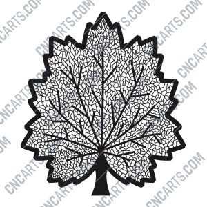 Maple leaf design files - DXF SVG EPS AI CDR