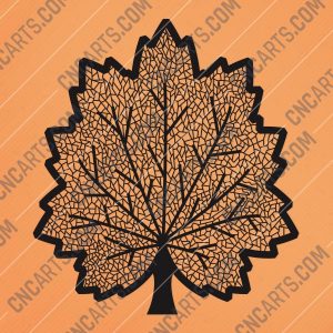 Maple leaf design files - DXF SVG EPS AI CDR