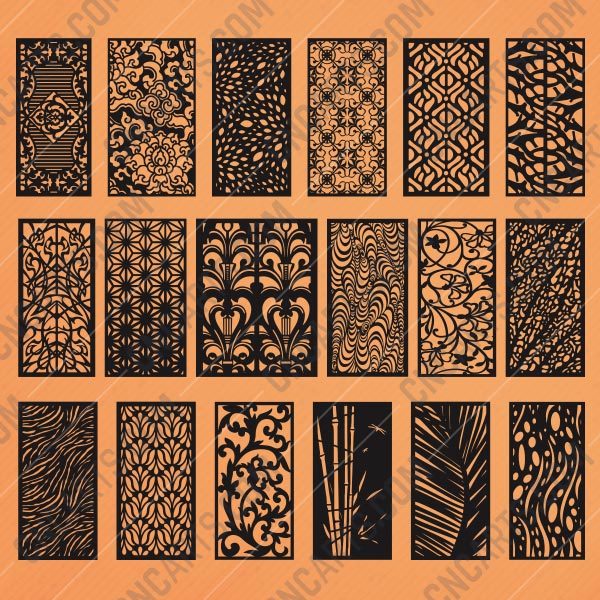 Panels Patterns And Scenes Decorative DXF SVG CDR EPS PNG AI P0212