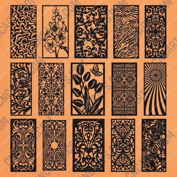 Panels Patterns And Scenes Decorative DXF SVG CDR EPS PNG AI P0220