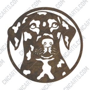 Dog Face design files - DXF SVG EPS AI CDR