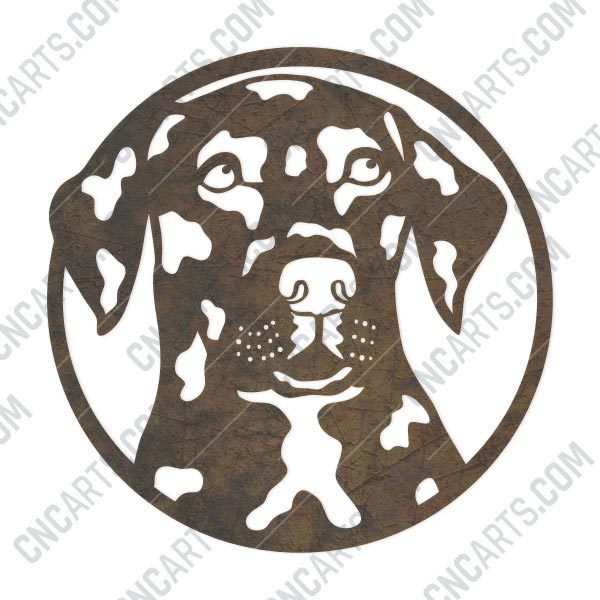 Dog Face design files - DXF SVG EPS AI CDR