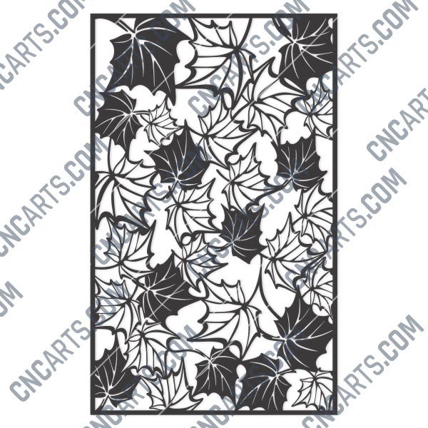 Leaf pattern decorative - DXF SVG CDR EPS PNG AI P0242