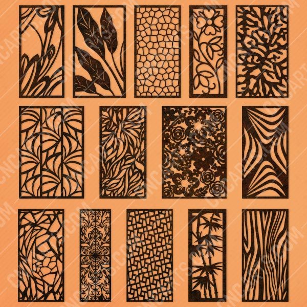 Panels patterns and scenes decorative DXF SVG CDR EPS PNG AI P0047