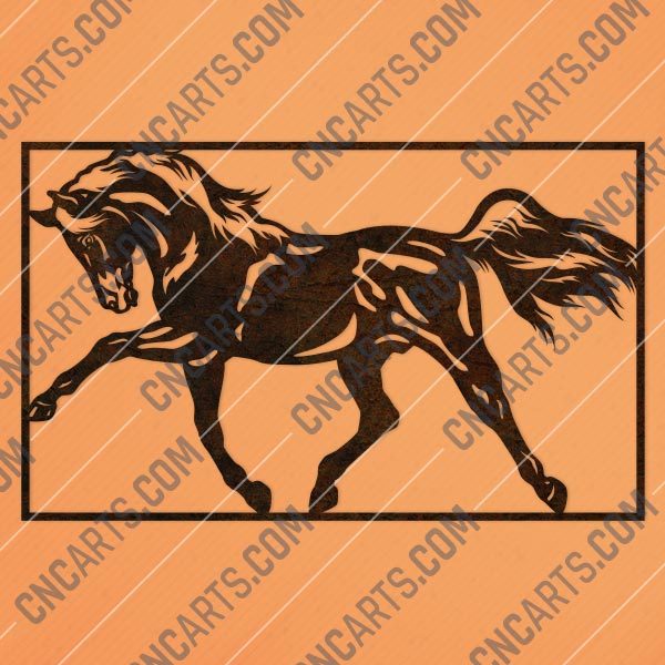 Horse wall decor design files – DXF SVG EPS AI CDR