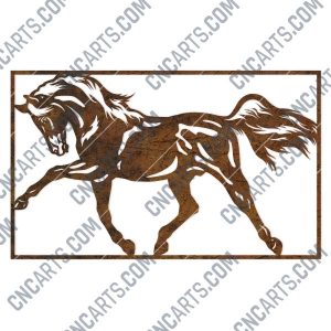 Horse wall decor design files – DXF SVG EPS AI CDR