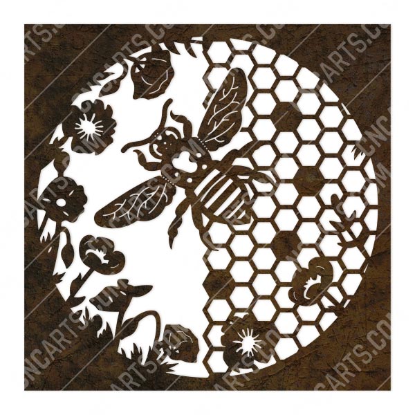 Summer Honeycomb 3D Home Décor Bee Beehive Flower SVG Laser