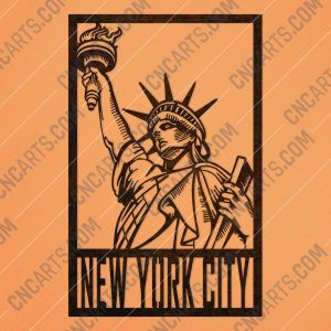 New york city vector design files - DXF SVG EPS AI CDR