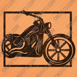 Harley davidson bike vector design files - DXF SVG EPS AI CDR