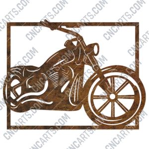 Harley davidson bike vector design files - DXF SVG EPS AI CDR