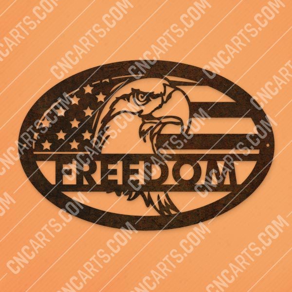 Eagle freedom design files - DXF CDR EPS AI SVG