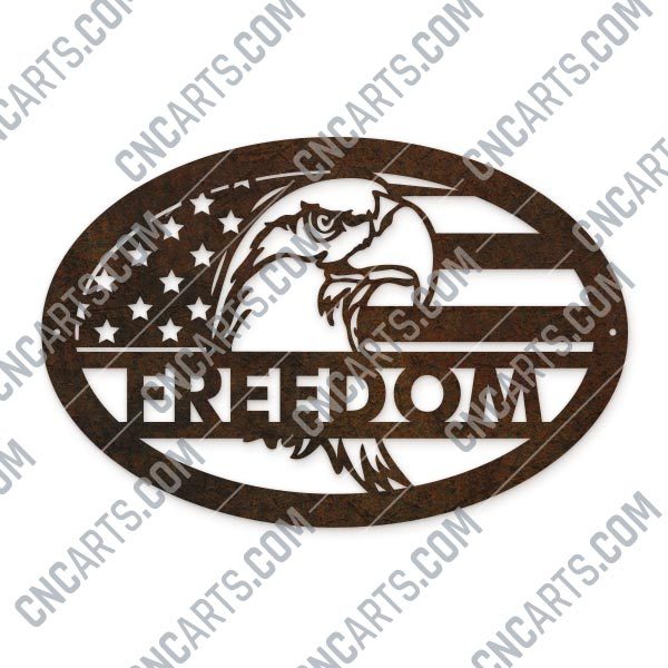 Eagle freedom design files - DXF CDR EPS AI SVG