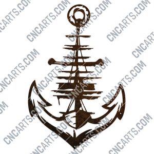 Anchor vector design files - SVG DXF EPS AI CDR