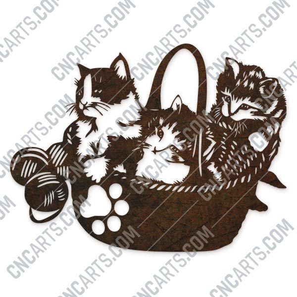 Cats vector design files - SVG DXF EPS AI CDR