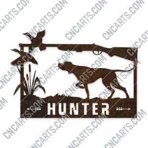 Hunter vector design files - EPS AI SVG DXF CDR