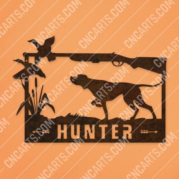 Hunter vector design files - EPS AI SVG DXF CDR