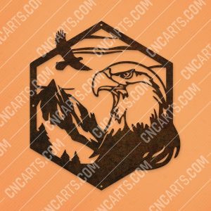 Majestic bald eagle american vector design files - DXF SVG EPS AI CDR