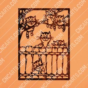 Nosy kittens vector design files