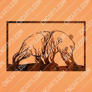 Panda wall decor vector design files