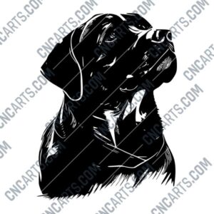 Rottweiler & DXF File Image