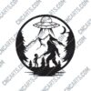 Alien and Bigfoot DXF File Image