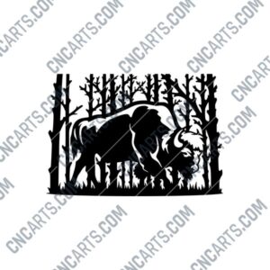 Bison DXF File Image