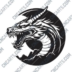 Dragon Head DXF Files