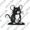 Cute Mouse DXF File