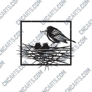 Birds in the Nest DXF Files