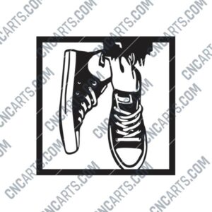 Foot Wall Decor DXF Files