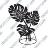 Vase Wall Decor DXF File